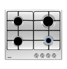 Simfer Hob H6.400.VGRIM Gas, Number of burners/cooking zones 4, Rotary knobs,  Stainless Steel