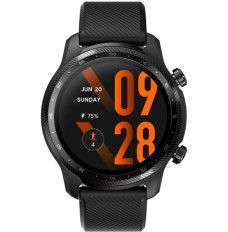 TicWatch Pro 3 Ultra GPS 3.56 cm (1.4"), Smart watch, NFC, GPS (satellite), AMOLED + FSTN, Heart rate monitor, Bluetooth, 1 GB, 8 GB, Android, iOS, Wi-Fi, Snapdragon Wear 4100, Shadow Black, 22 mm