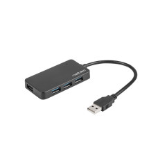 Natec USB 3.0 HUB, Moth, 4-Port, Black