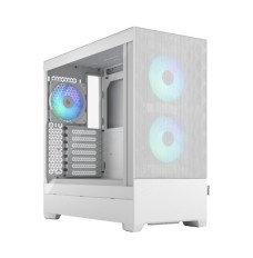 Fractal Design Pop Air RGB White TG Clear Tint, ATX, mATX, Mini ITX, Power supply included No