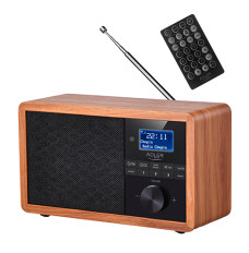 Adler Radio DAB+ Bluetooth AD 1184	 Display LCD, Black/Brown, Alarm function