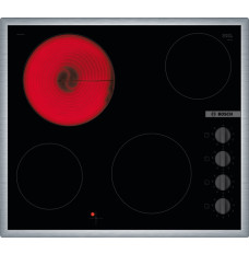 Bosch Hob PKE645CA2E Vitroceramic, Number of burners/cooking zones 4, Rotary knobs, Black, Made in Germany