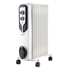 Adler | Oil-Filled Radiator | AD 7816 | Oil Filled Radiator | 2000 W | Number of power levels 3 | Suitable for rooms up to  m² | White