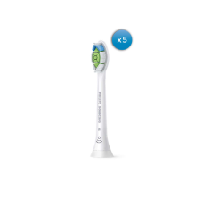 Philips Standard Sonic Toothbrush Heads HX6065/10 Sonicare W2 Optimal For adults and children, Number of brush heads included 5, Sonic technology, White