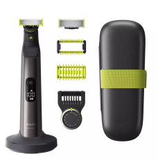 Philips OneBlade Pro 360 Shaver, Face & Body QP6651/61 Operating time (max) 120 min, Wet & Dry, Lithium Ion, Black/Green