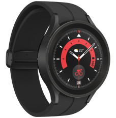 Samsung Galaxy Watch5 Pro Smart watch GPS (satellite) AMOLED 3.56cm (1.4 inches) Waterproof Black Titanium