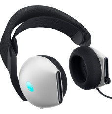 Dell Alienware Wired Gaming Headset AW520H Over-Ear, Built-in microphone, Lunar Light, Noise canceling