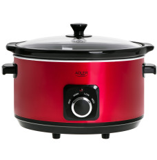 Adler Slow cooker AD 6413r 290 W, 5.8 L, Number of programs 3, Red