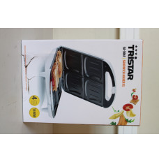SALE OUT. Tristar SA-3065 Sandwich Maker, 4 plates, Non-stick coating, Anti slip feet, White Tristar DAMAGED PACKAGING