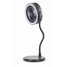 Gembird | TA-WPC10-LEDFAN-01 Desktop Fan With Lamp And Wireless Charger | N/A | Phone or tablet with built-in Qi wireless charging