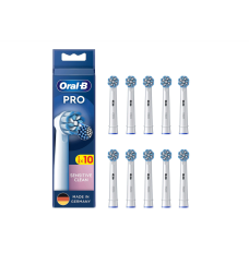 Oral-B Replaceable Toothbrush Heads PRO refill Sensitive Clean Heads For adults Number of brush heads included 10 Number of teeth brushing modes Does not apply