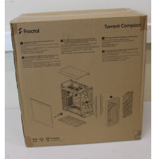 SALE OUT. Fractal Design Torrent Compact White TG Clear tint Fractal Design Torrent Compact TG Clear Tint Side window White DAMAGED PACKAGING ATX | Torrent Compact TG Clear Tint | Side window | White | DAMAGED PACKAGING | ATX
