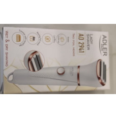 SALE OUT.  Adler AD 2941 Lady Shaver, Cordless, White | Lady Shaver | AD 2941 | Operating time (max) Does not apply min | Wet & Dry | AAA | White | DAMAGED PACKAGING | Lady Shaver | AD 2941 | Operating time (max) Does not apply min | Wet & Dry | AAA | Whi