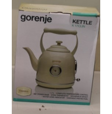 SALE OUT. Gorenje K17CLIN Kettle, Electric, Capacity 1.7 L, Power 2000 W, Plastic/metal, Ivory | Kettle | K17CLIN | Electric | 2000 W | 1.7 L | Plastic/Metal | 360° rotational base | Ivory | DAMAGED PACKAGING | Kettle | K17CLIN | Electric | 2000 W | 1.7 L