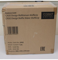 SALE OUT. Caso WaffleUp Waffle Maker, 800 W, Stainless Steel, DAMAGED PACKAGING | WaffleUp | Waffle Maker | 800 W | Number of pastry 1 | Waffle | Silver | DAMAGED PACKAGING