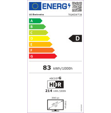 LG 75QNED87T3B 75" (190 cm)  QNED 4K Smart TV