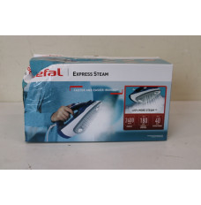 SALE OUT. TEFAL FV2838E0 Steam Iron, Water Tank 0.27 L, Countinuous Steam 40 g/min, Blue/White | FV2838E0 | Steam Iron | 2400 W | Water tank capacity 270 ml | Continuous steam 40 g/min | Blue/White | DAMAGED PACKAGING, BROKEN CORPUS ON SIDE