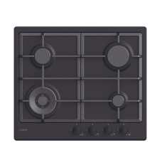 Candy Hob | CHG6BFB4WB | Gas | Number of burners/cooking zones 4 | Knobs | Black