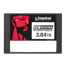 Kingston DC600M | 3840 GB | SSD form factor 2.5" | Solid-state drive interface SATA Rev. 3.0 | Read speed 560 MB/s | Write speed 530 MB/s