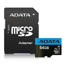 MEMORY MICRO SDXC 64GB CLASS10/W/A AUSDX64GUICL10A1-RA1 ADATA