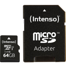 MEMORY MICRO SDXC 64GB UHS-I/W/ADAPTER 3423490 INTENSO