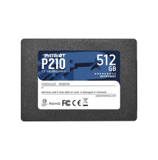 SSD PATRIOT P210 512GB SATA 3.0 Write speed 430 MBytes/sec Read speed 520 MBytes/sec 2,5" P210S512G25