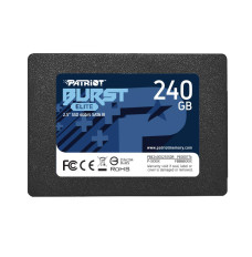 SSD PATRIOT Burst Elite 240GB SATA 3.0 3D NAND Write speed 320 MBytes/sec Read speed 450 MBytes/sec 2,5" TBW 100 TB PBE240GS25SSDR