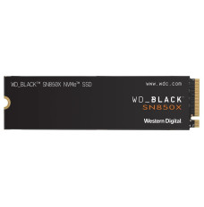 SSD WESTERN DIGITAL Black SN850X 1TB M.2 PCIE NVMe Write speed 6300 MBytes/sec Read speed 7300 MBytes/sec 2.38mm TBW 600 TB WDS100T2XHE