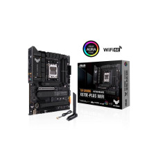 Mainboard ASUS AMD X670 SAM5 ATX Memory DDR5 Memory slots 4 1xPCI-Express 4.0 4x	|1xPCI-Express 4.0 16x 1xPCI-Express 5.0 16x 4xM.2 1xHDMI 1xDisplayPort 8xUSB 3.2 2xUSB-C 1xRJ45 5xAudio port TUFGAMX670E-PLUSWIFI