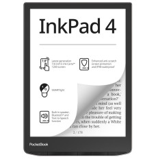 E-Reader POCKETBOOK InkPad 4 7.8" 1872x1404 1xAudio-Out 1xUSB-C Micro SD Wireless LAN Bluetooth PB743G-U-WW