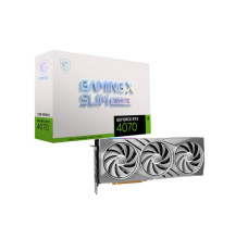 Graphics Card MSI NVIDIA GeForce RTX 4070 12 GB GDDR6X 192 bit PCIE 4.0 16x 1xHDMI 3xDisplayPort 4070GAMXSLIMWHITE12G