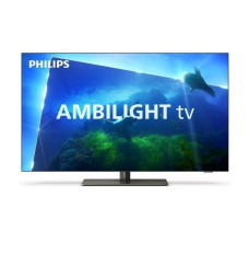 TV Set PHILIPS 65" OLED/Smart 3840x2160 Wireless LAN Bluetooth Google TV Metallic 65OLED818/12