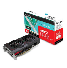 Graphics Card SAPPHIRE AMD Radeon RX 7600 XT 16 GB GDDR6 128 bit PCIE 4.0 8x Dual Slot Fansink 2xHDMI 2xDisplayPort 11339-04-20G