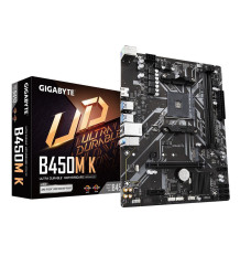 Mainboard GIGABYTE AMD B450 SAM4 Micro-ATX Memory DDR4 Memory slots 2 1xPCI-Express 2.0 1x 1xPCI-Express 3.0 16x 1xM.2 1xHDMI 2xUSB 2.0 4xUSB 3.2 2xPS/2 1xRJ45 3xAudio port B450MK2.0