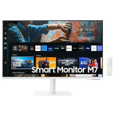 LCD Monitor SAMSUNG S27CM703UU 27" TV Monitor/Smart/4K Panel VA 3840x2160 16:9 60Hz Matte 4 ms Speakers Swivel Height adjustable Tilt Colour White LS27CM703UUXDU