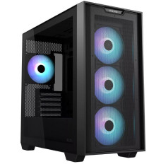 Case ASUS A21 PLUS MidiTower Case product features Transparent panel Not included MicroATX MiniITX Colour Black A21PLUS