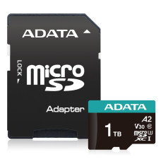 MEMORY MICRO SDXC 1TB W/AD./AUSDX1TUI3V30SA2-RA1 ADATA