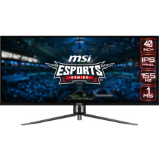 LCD Monitor MSI MAG401QR 40" Gaming/21 : 9 Panel IPS 3440x1440 21:9 155Hz Matte 1 ms Tilt Colour Black MAG401QR