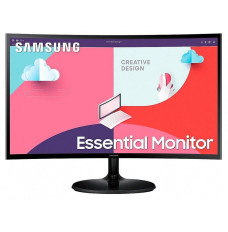 LCD Monitor SAMSUNG S27C362EAU 27" Curved Panel VA 1920x1080 16:9 75 Hz Matte 4 ms Tilt Colour Black LS27C362EAUXEN