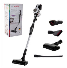 Bosch BBS711W stick vacuum/electric broom Bagless 0.3 L Black, Stainless steel, White