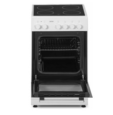 Electric cooker with vitroceramic hob MPM-53-KEC-37 Black and white