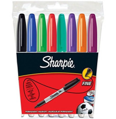 Sharpie S0814660 permanent marker Black, Blue, Green, Purple, Red, Violet, Yellow 8 pc(s)