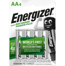 ENERGIZER RECHARGEABLE BATTERY POWER PLUS AA HR6/4 2000mAh