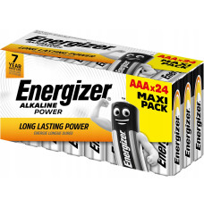 ENERGIZER ALKALINE POWER AAA LR03 MAXI PACK BATTERIES 24 PIECES NEW