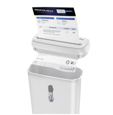 WHITE SHREDDER MT223 document and credit card shredder