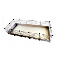C&C modular cage 3x2 pig rabbit hedgehog silver 180 x 75 x 37 cm