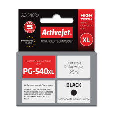 Activejet AC-540RX ink for Canon printer; Canon PG-540 XL replacement; Premium; 25 ml; black