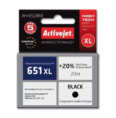 Activejet AH-651BRX ink for HP printer; HP 651 C2P10AE replacement; Premium; 20 ml; black