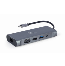 Gembird A-CM-COMBO7-01 interface hub USB 3.2 Gen 1 (3.1 Gen 1) Type-A 625 Mbit/s Grey