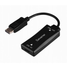 Gembird A-HDMIF30-DPM-01 Active 4K 30Hz HDMI female to DisplayPort male adapter cable, 0.15 m, black